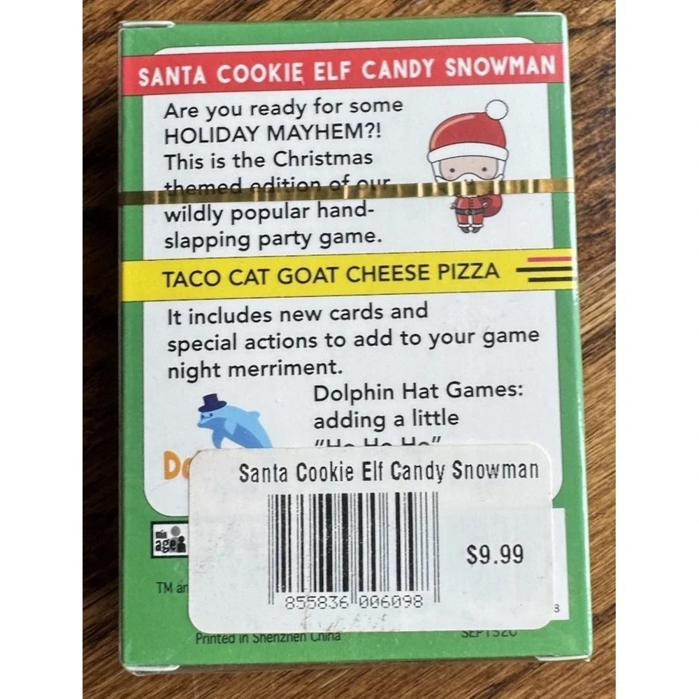 Santa Cookie Elf Candy Snowman Family Party Game Ages 8+ 2-8 Players 10 min